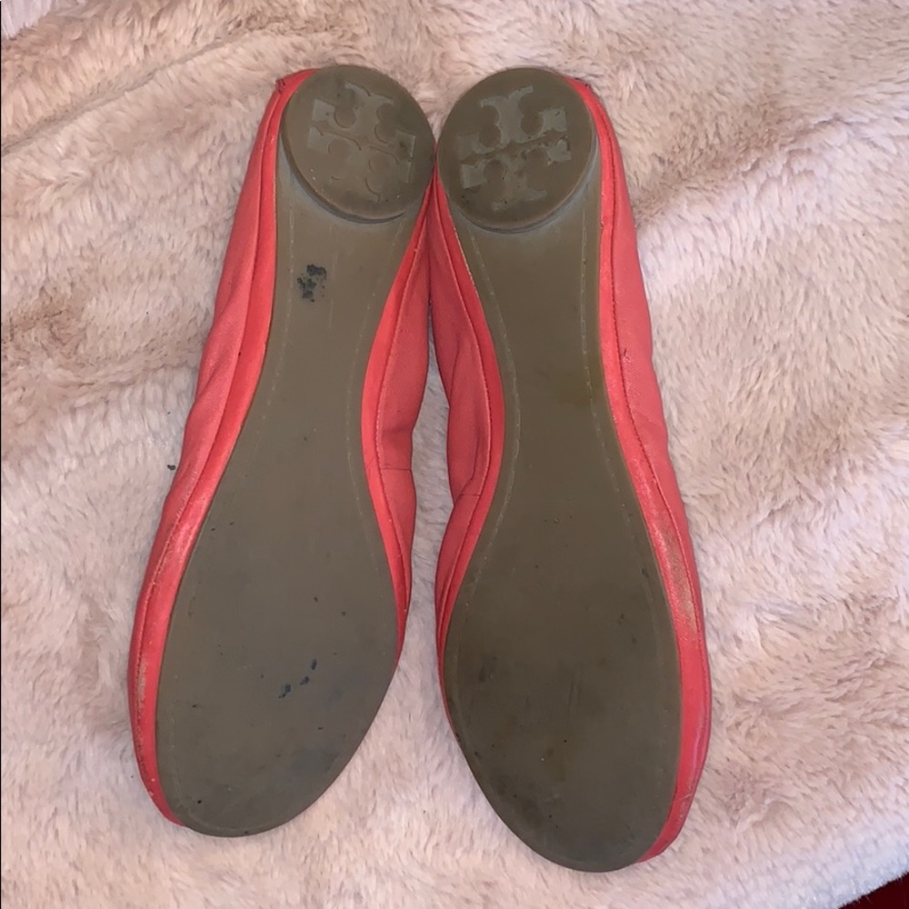 Tory Burch eddie landlines pink flat size 7 - Picture 4 of 4